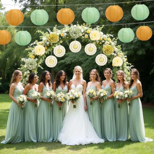 LIHAO Sage Green Party Decorations Kit