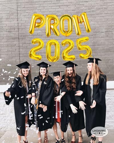 Prom 2025 Gold Balloons 16 Inch Decor