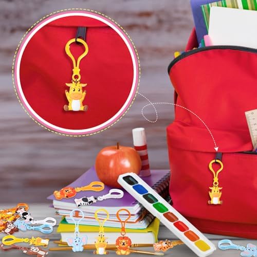Jadive 24Pc Jungle Animal Keychains Party Favors