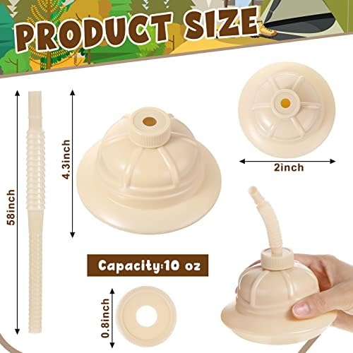 12 Pack Jungle Safari Hat Cups with Straws and Lids