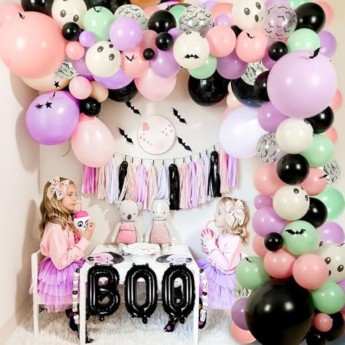 Halloween Balloon Arch Garland Kit for Parties
