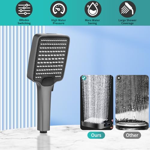 Sello Handheld Shower Head with 3 Modes and High Pressure