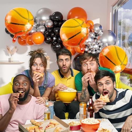 Basketball Balloon Arch Kit for Sports Themed Party