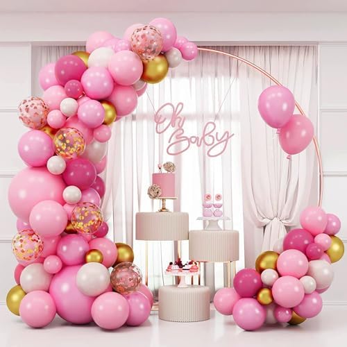 100 Pcs Gold Confetti Balloons Kit 12 Inch Party Decor