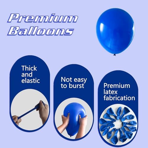 Royal Blue Balloons 145pcs Arch Kit Garland Decorations