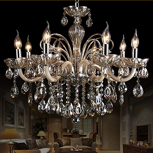 Chrome Double Line Chandelier Candle Light Cover Sleeves Pack of 6