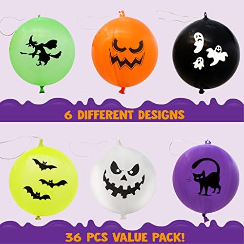 JOYIN 36 Piece Halloween Punch Balloons Set
