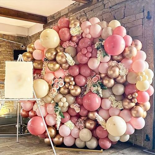 Dusty Pink Balloons Set 55Pcs 12 Inch Party Decorations