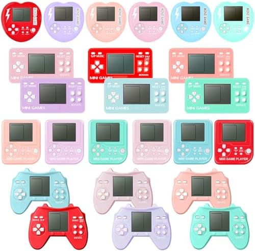 24Pcs Video Game Keychain Party Favors for Kids