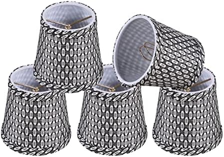 Aspen Creative 51016-5 Empyre Clip-On Lamp Shade Set of 5