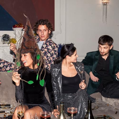 Unique Cosplay Tree Hat with Leaves Tassel for Halloween Parties