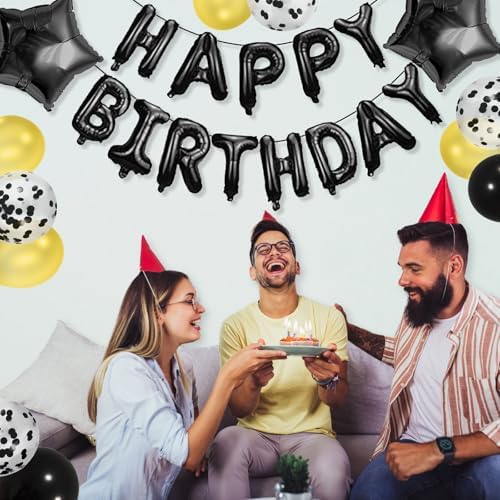 FBQ Happy Birthday Balloons Decorations Supplies