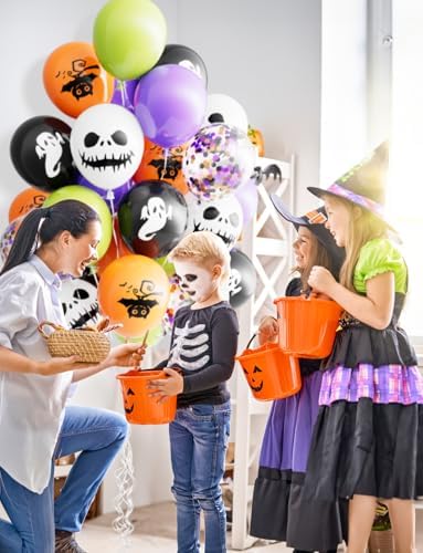 Halloween Balloons Decorations 60Pcs Black Orange Set