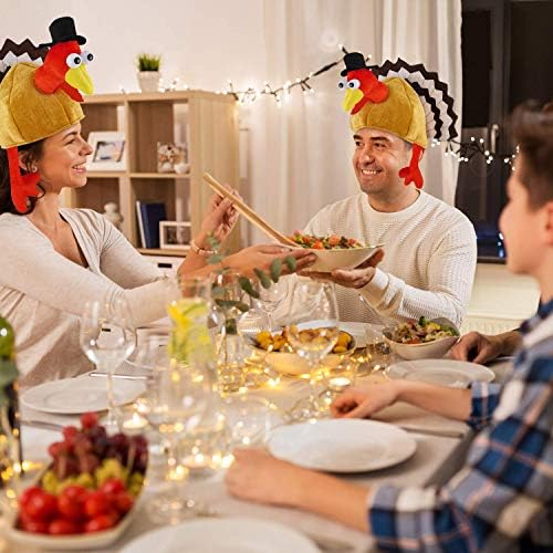3 Pack Turkey Hats for Thanksgiving Celebration