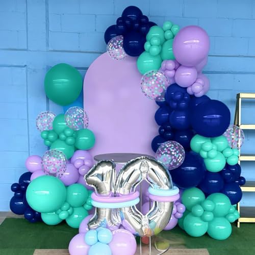Purple and Blue Balloons 60pcs 12 Inch Party Decor