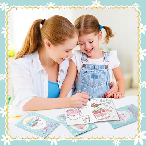 Tea Party Coloring Books for Kids 24Pcs Set