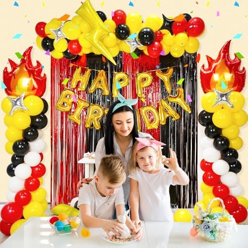 Fine Clutter Cartoon Monster Birthday Decor Kit 205Pcs