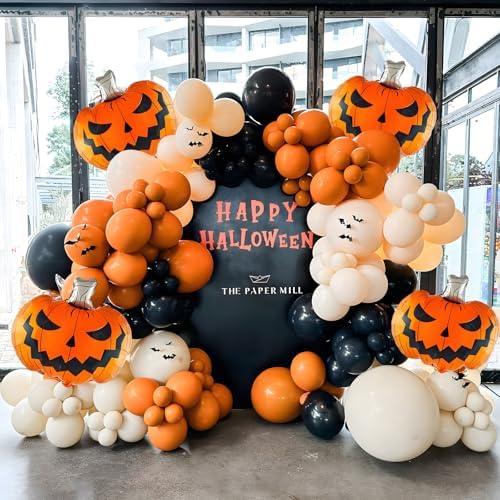 Halloween Balloon Garland Arch Kit - 146 Pcs for Spooky Party