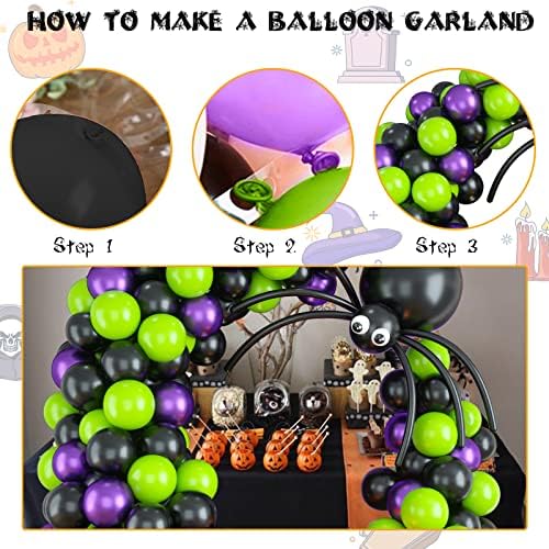 Halloween Balloon Arch Kit with Spider Balloons