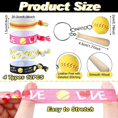 Jexine 48 Pcs Softball Party Favor Set