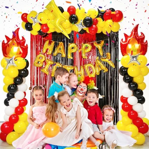 Fine Clutter Cartoon Monster Birthday Decor Kit 205Pcs