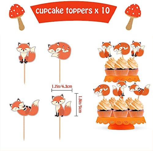 Fox Birthday Party Decor Kit 48PCS