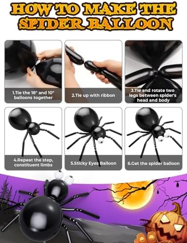 Halloween Balloons Garland Arch Kit with 126pcs DIY Decor