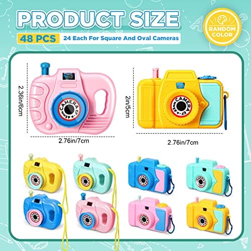 Hungdao 48 Pcs Kids Camera Toy Set for Boys Girls Back to School Gifts