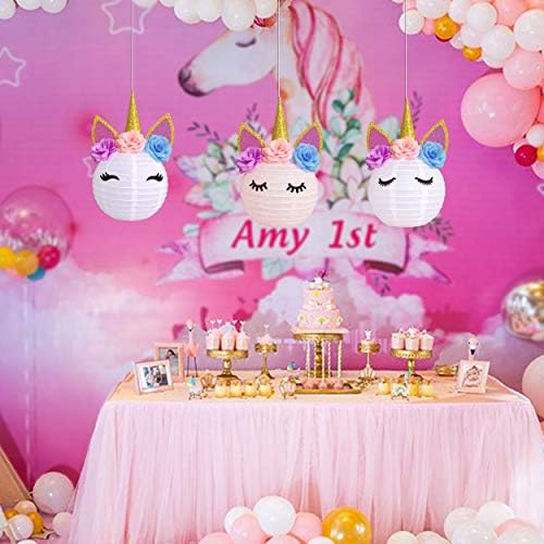 MOAXMOA Unicorn Paper Lanterns Centerpieces