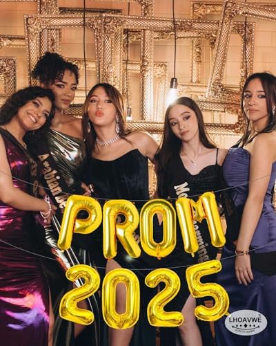 Prom 2025 Gold Balloons 16 Inch Decor