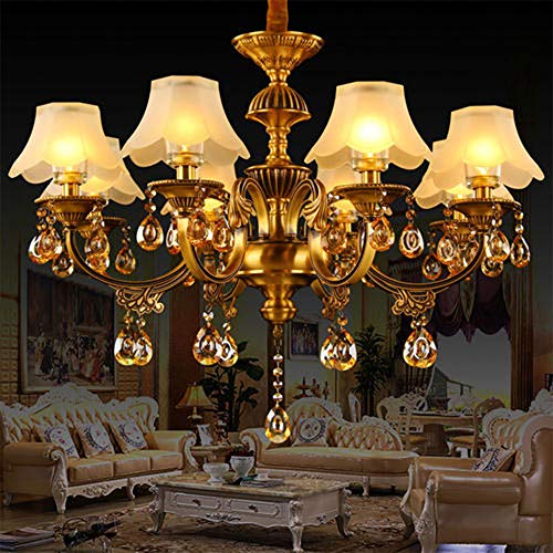 BQLZR Bronze Double Line Chandelier Candle Light Cover Sleeves Pack of 6