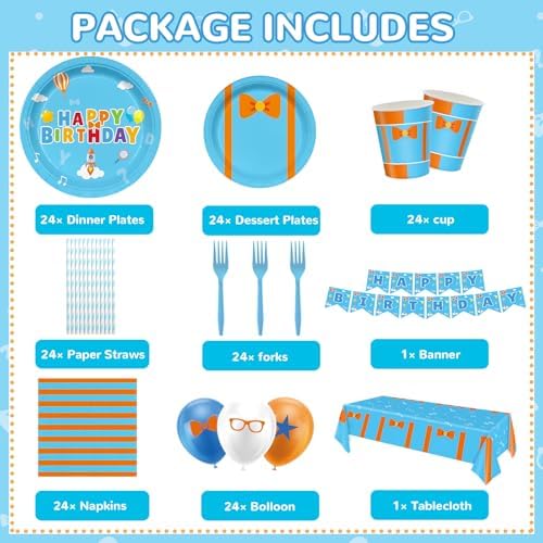 170pcs Cartoon Teacher Party Supplies for 24 Guests