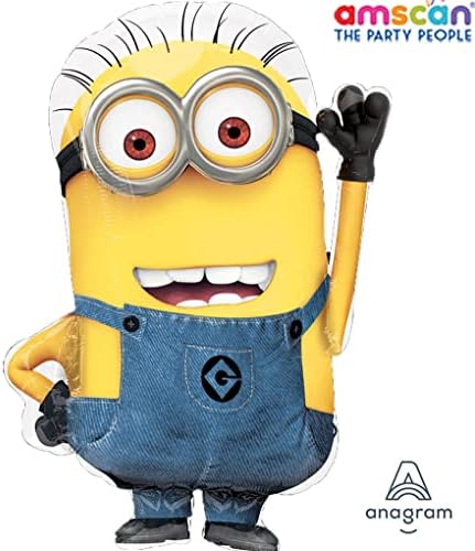 Anagram Minions Foil Balloon Set for Birthday Decorations