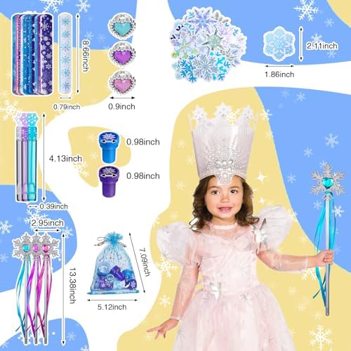 Vanblue Frozen Party Favors 122Pcs Set