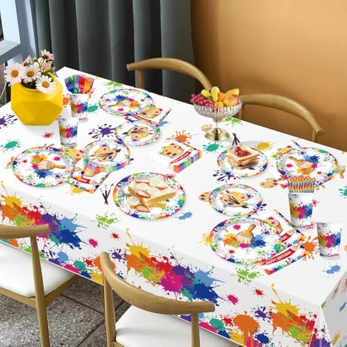 197pcs Paint Party Decorations for Kids and Art Lovers