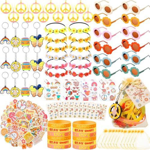 Tenceur 146 Piece Groovy Party Favor Set