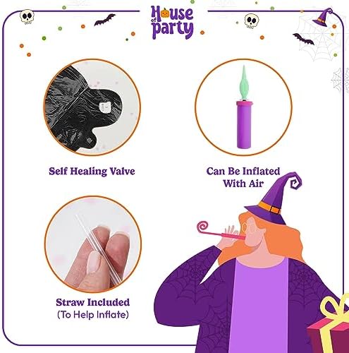 HOUSE OF PARTY Halloween Foil Balloon Set 22 Inch Decorations