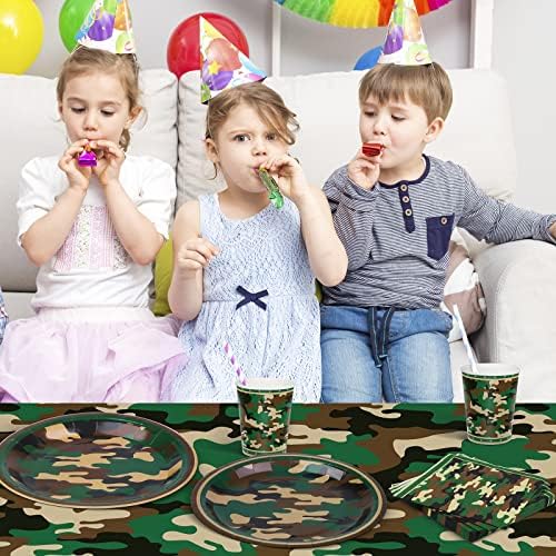 Durony 97 Piece Camouflage Party Supplies Set
