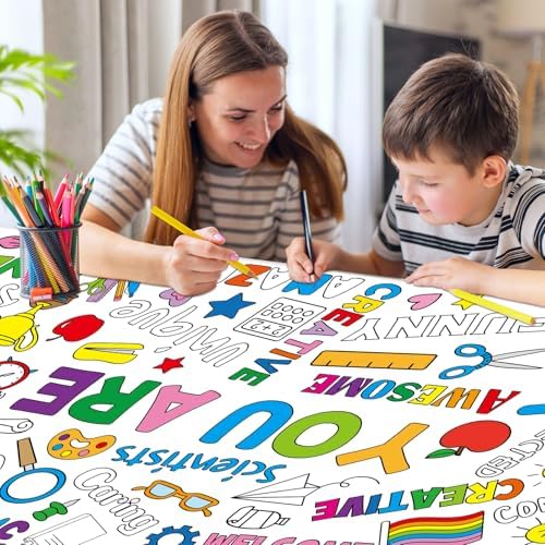 Zachely Motivational Coloring Poster for Kids 30x72 Inch