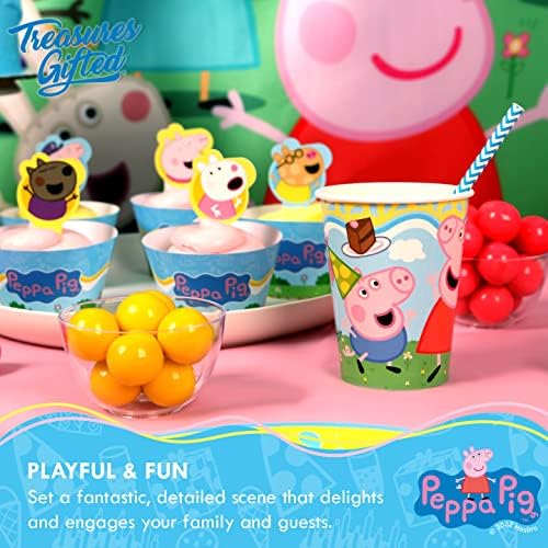 Treasures Gifted Peppa Pig Paper Cups 16 Count 9 Oz