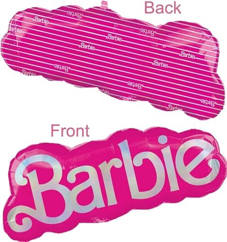 Barbie Birthday Foil Balloon Decorations Set