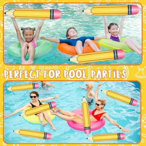 27 Inch Yellow Pencil Balloons for Party Decor