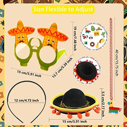Fahacop 54 Piece Fiesta Party Supplies Set