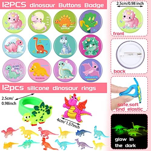 Junkin 122 Pcs Dinosaur Party Supplies Set