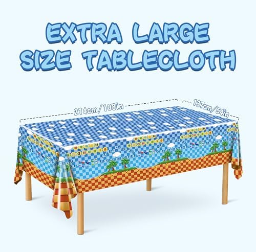 POIZEN 3Pcs Hedgehog Tablecloth for Party Decorations