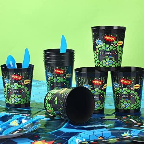 24 Piece 16 Oz Gaming Party Cups with Frost Design