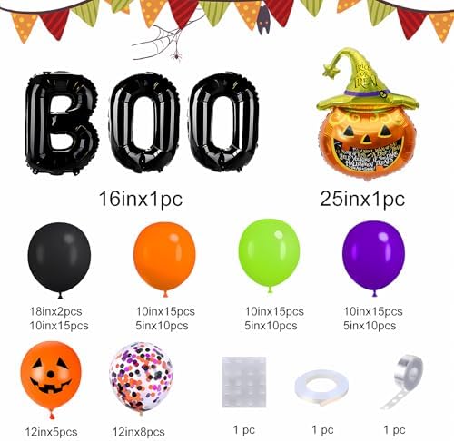 Halloween Balloon Arch Kit with 6 Colors