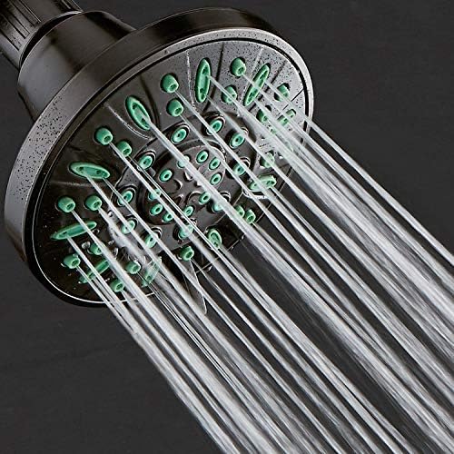 AquaDance High-Pressure 6-Setting Shower Head with Anti-Clog Nozzle Protection