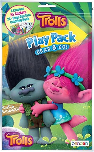 Bundle of 12 Trolls Grab Go Play Packs