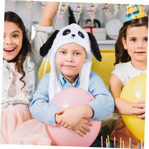 Vaguelly Moving Ear Panda Costume Hat for Kids and Parties